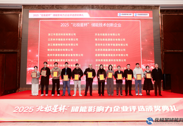 實力彰顯榮耀 | 新風光榮膺2025“北極星杯” 儲能技術(shù)創(chuàng)新企業(yè)